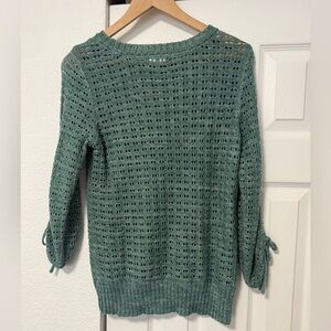 Maurices Green Open-Knit Sweater